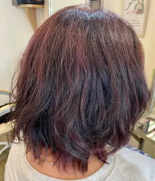 ミディアム カラー ヤマウチ  ヒデキのヘアスタイル