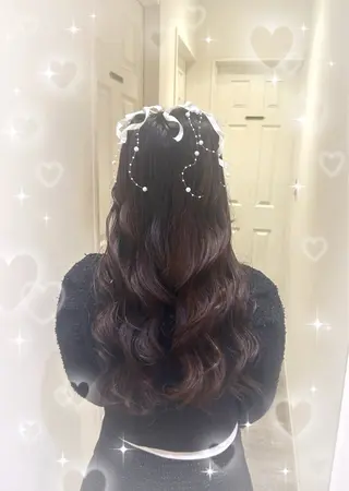 ヘアアレンジ 🎀透明感カラー🎀 ヘアメ／mikotoのヘアスタイル