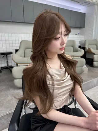 ロング 映える顔まわり/前髪 特化 💗 ユキマのヘアスタイル