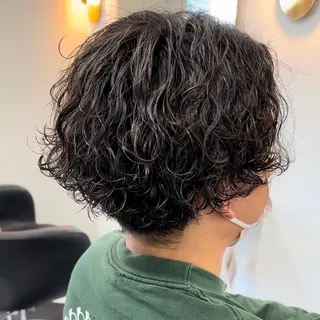ミディアム パーマ メンズ 守屋 寿哉のヘアスタイル