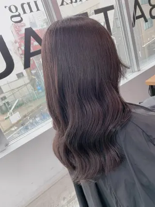 セミロング カラー 宗近 拓磨のヘアスタイル