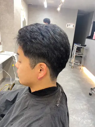 ショート パーマ メンズ LAZO🕊 さとう ななほのヘアスタイル