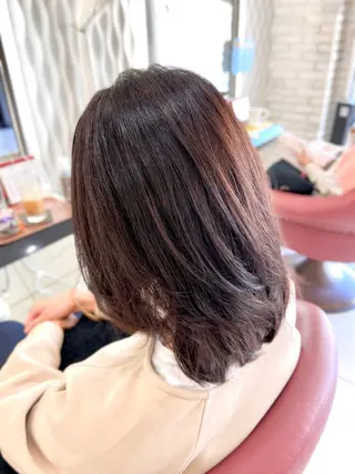 ミディアム カラー 【髪質改善×カラー】 QUALIS沓掛貴浩のヘアスタイル