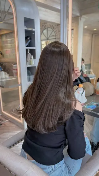 ロング カラー グレージュ|くすみ× 透明感|kazutoのヘアスタイル