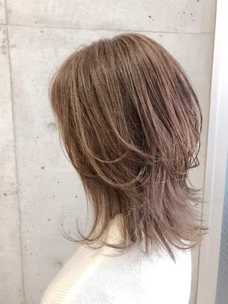 ミディアム カラー 大栗 佑也  髪質改善のヘアスタイル