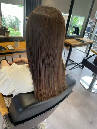ロング カラー 韓国風/オシャレ /縮毛矯正/滝口琴未のヘアスタイル