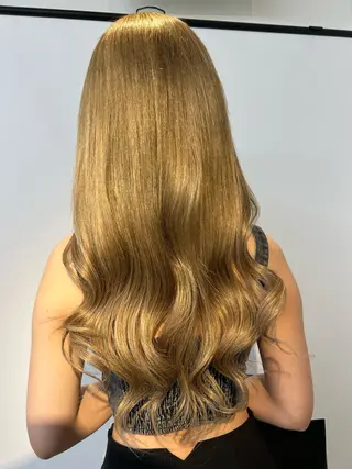 ロング カラー ヘアアレンジ 下妻 カラーエクステ難波のヘアスタイル