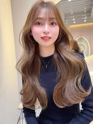 ロング カラー レイヤー❣️縮毛矯正 川村利幸のヘアスタイル