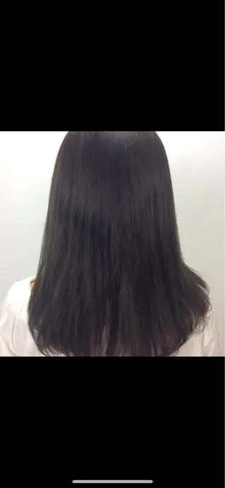 セミロング 韓国風/オシャレ /縮毛矯正/滝口琴未のヘアスタイル