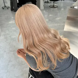 ロング カラー ダブルカラー 韓国レイヤーKYONのヘアスタイル