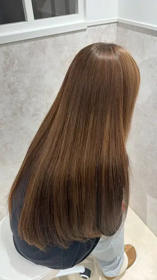 ロング カラー 永野 みゅうのヘアスタイル