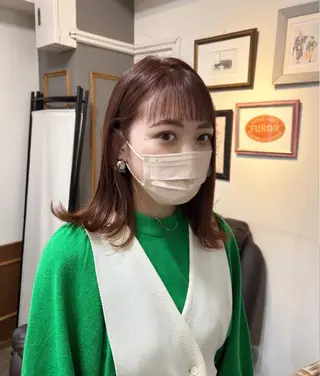 ミディアム カラー まろやか透明感カラー ♡MANAのヘアスタイル