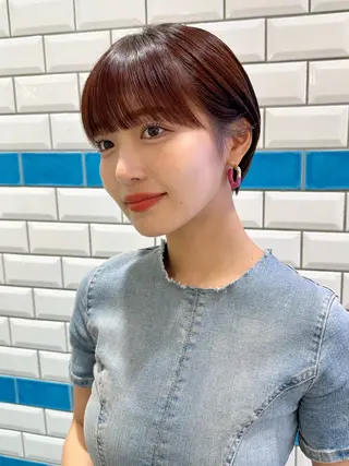 ショート カラー パーマ メンズ 新宿/髪質改善/ボブ 韓国レイヤー大重聖斗のヘアスタイル