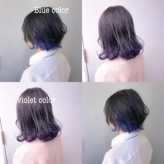 ミディアム カラー ヘアアレンジ くすみミルクティー／ ブラウン🪡TOWAのヘアスタイル