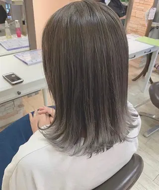 ミディアム 韓国風/髪質改善/ Kiyoraのヘアスタイル