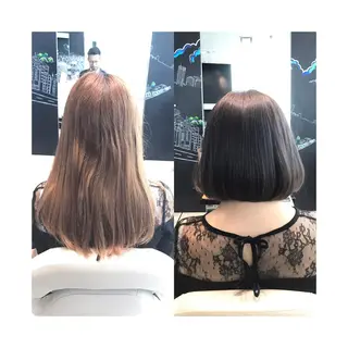 ショート カラー ヘアアレンジ Re:ta KANZOのヘアスタイル