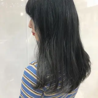 ロング カラー 酸スト/フェザー パーマ/三谷海斗のヘアスタイル