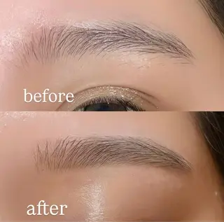 アイブロウ meguru／マツパ ／マツエク／束感のマツエク・マツパデザイン