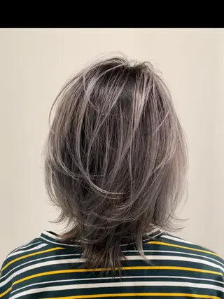 ミディアム 🌹ハッシュカット、 レイヤー韓国ヘア🌹のヘアスタイル