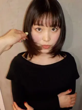 ミディアム 捺葵 @72tomi__のヘアスタイル