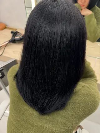 セミロング 韓国レイヤー/ 顔まわり/西野和裕のヘアスタイル