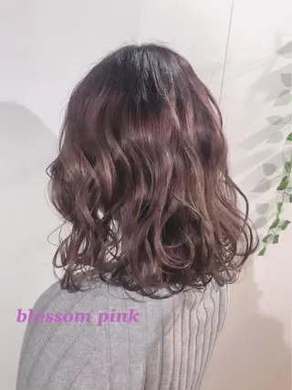 セミロング カラー ヘアアレンジ topstylist 芳賀みなみのヘアスタイル
