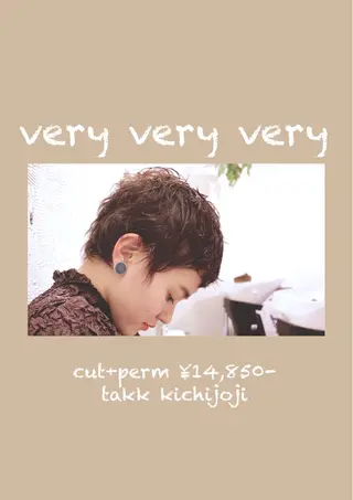 ショート パーマ takk design labのヘアスタイル