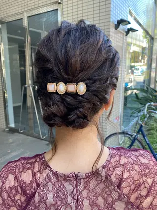 セミロング ヘアアレンジ 💖ハイライト/ハイ トーン💖MIKIのヘアスタイル