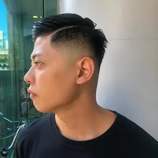 ショート カラー パーマ メンズ BRUNTJET所属・MAEDA MADOKAのヘアスタイル