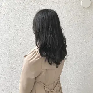 ミディアム パーマ インナーカラー/天神 ブリーチ/吉田のヘアスタイル
