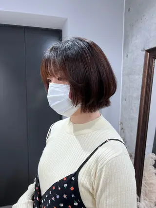 ショート カラー 透明感カラー/ベージ ュ/HIKARU🌿のヘアスタイル