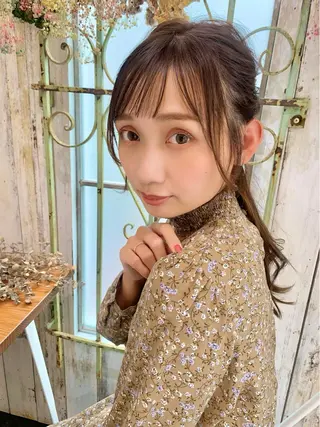 ロング ヘアアレンジ 髪質改善カラー☆ ヘアアレンジmiyuのヘアスタイル