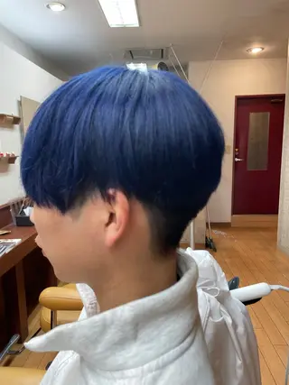 ショート カラー ルキ🌈ブリーチカラ ー&メンズパーマ🦄のヘアスタイル