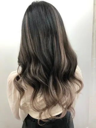 ロング カラー ヘアアレンジ 下妻 カラーエクステ難波のヘアスタイル