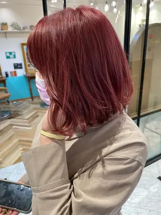 ミディアム カラー レイヤー/韓国ヘア 縮毛矯正🫧鈴木颯のヘアスタイル