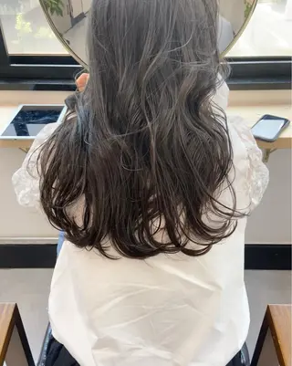 ロング カラー 田中 あやなのヘアスタイル
