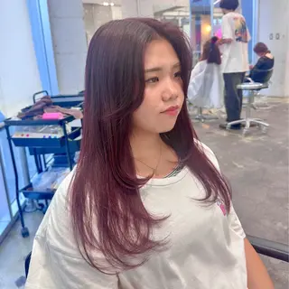 ロング メンズ 🥀モテ暖色× エクステ🥀あかりのヘアスタイル