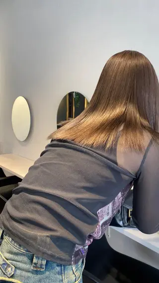 ミディアム カラー land所属・透明感カラー/レイヤ ー🌙Honokaのヘアスタイル