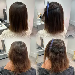 ミディアム パーマ 庄内＊三国baron ANJUのヘアスタイル