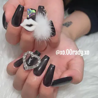 セミロング カラー ヘアアレンジ メンズ キッズ ネイル マツエク・マツパ ⛓Miyu ⛓のネイルデザイン