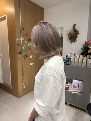 ミディアム カラー ショート/茅ヶ崎 タカハシ タクロウのヘアスタイル