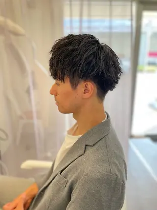 ショート パーマ メンズ LoRE hair coordinate 京都駅前店所属・島田 龍生のヘアスタイル