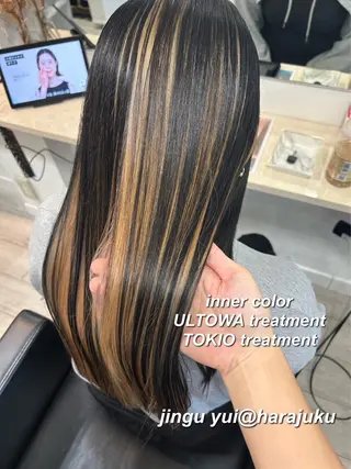 ロング カラー パーマ ヘアアレンジ メンズ ワット 原宿のヘアスタイル