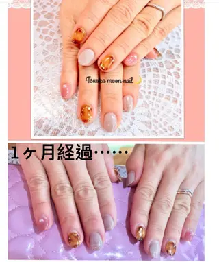 ネイル 🌙都岡 ムーンネイルのネイルデザイン