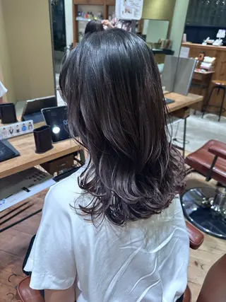 セミロング yukie🌷 /暖色🍒梅田サロンのヘアスタイル