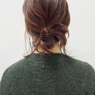 ミディアム カラー HARUNA🤍 大人ショートヘアのヘアスタイル