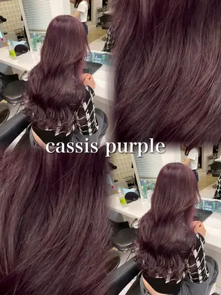 ロング カラー 韓国ヘア/赤み消し /大人透明感🫧のヘアスタイル