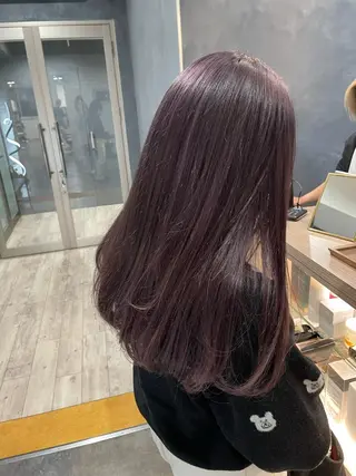 ロング カラー ~tie.hair salon所属・Ryoka🌼倉敷/ ハイトーン/レイヤーのヘアスタイル