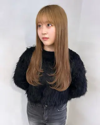 ロング Tint by alo所属・🐰FUMINA🐰 カットモデルのヘアスタイル