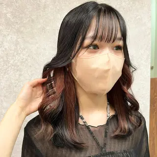 ミディアム カラー あ あのヘアスタイル